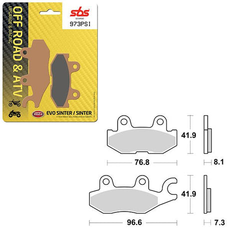 SBS ATV/UTV EVO SINTER BRAKE PAD (6450973108) - DRIVEN Canada's Powersports 6450973108
