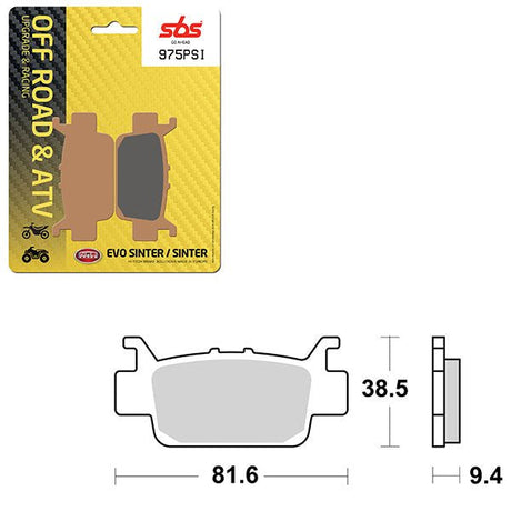 SBS ATV/UTV EVO SINTER BRAKE PAD (6450975108) - DRIVEN Canada's Powersports 6450975108