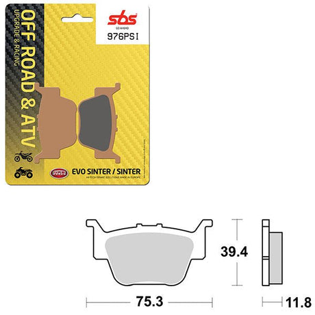 SBS ATV/UTV EVO SINTER BRAKE PAD (6450976108) - DRIVEN Canada's Powersports 6450976108
