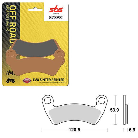 SBS ATV/UTV EVO SINTER BRAKE PAD (6450978108) - DRIVEN Canada's Powersports 6450978108