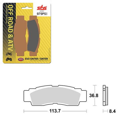 SBS ATV/UTV EVO SINTER BRAKE PAD (6450979108) - DRIVEN Canada's Powersports 6450979108