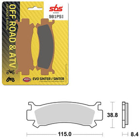 SBS ATV/UTV EVO SINTER BRAKE PAD (6450981108) - DRIVEN Canada's Powersports 6450981108