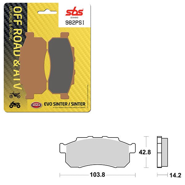 SBS ATV/UTV EVO SINTER BRAKE PAD (6450982108) - DRIVEN Canada's Powersports 6450982108