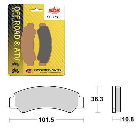 SBS ATV/UTV EVO SINTER BRAKE PAD (6450986100) - DRIVEN Canada's Powersports 6450986100