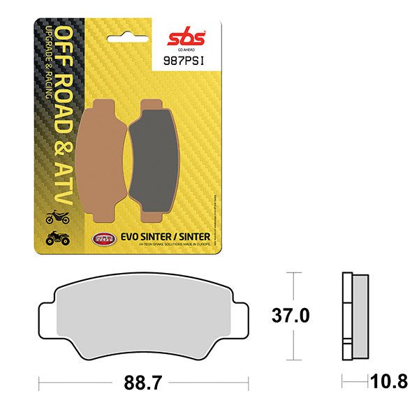 SBS ATV/UTV EVO SINTER BRAKE PAD (6450987100) - DRIVEN Canada's Powersports 6450987100