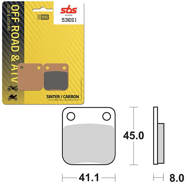 SBS ATV/UTV SINTER BRAKE PAD (6240536108) - DRIVEN Canada's Powersports 6240536108