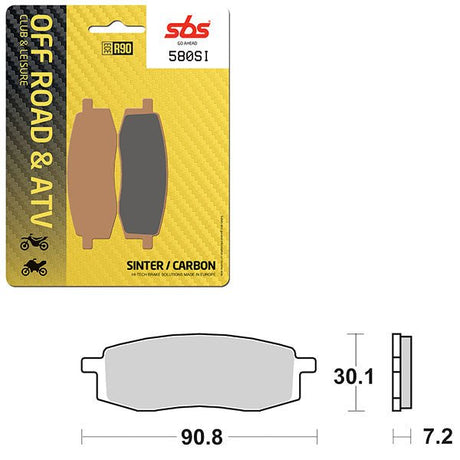 SBS ATV/UTV SINTER BRAKE PAD (6240580108) - DRIVEN Canada's Powersports 6240580108