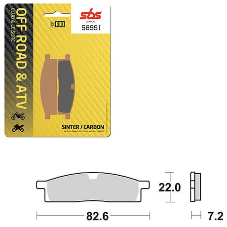 SBS ATV/UTV SINTER BRAKE PAD (6240589108) - DRIVEN Canada's Powersports 6240589108