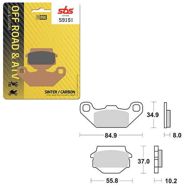 SBS ATV/UTV SINTER BRAKE PAD (6240591108) - DRIVEN Canada's Powersports 6240591108