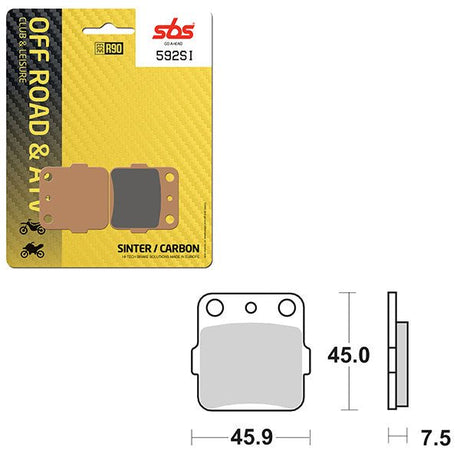 SBS ATV/UTV SINTER BRAKE PAD (6240592108) - DRIVEN Canada's Powersports 6240592108