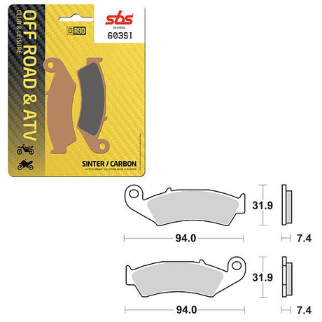 SBS ATV/UTV SINTER BRAKE PAD (6240603108) - DRIVEN Canada's Powersports 6240603108
