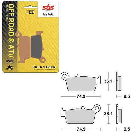 SBS ATV/UTV SINTER BRAKE PAD (6240604108) - DRIVEN Canada's Powersports 6240604108