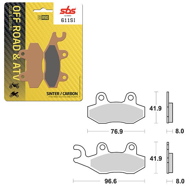 SBS ATV/UTV SINTER BRAKE PAD (6240611100) - DRIVEN Canada's Powersports 6240611100
