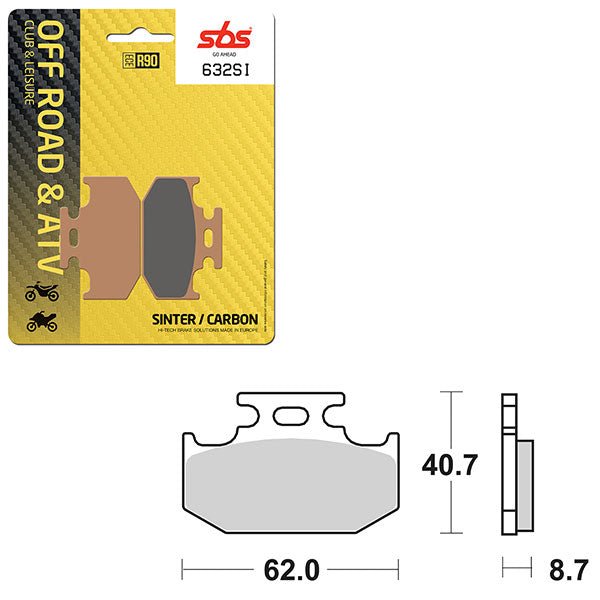 SBS ATV/UTV SINTER BRAKE PAD (6240632108) - DRIVEN Canada's Powersports 6240632108