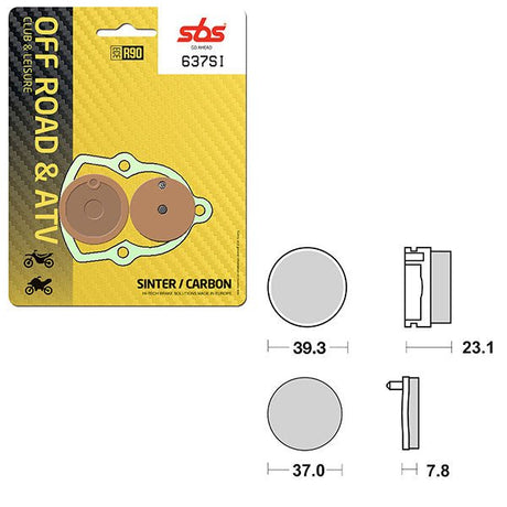SBS ATV/UTV SINTER BRAKE PAD (6240637108) - DRIVEN Canada's Powersports 6240637108