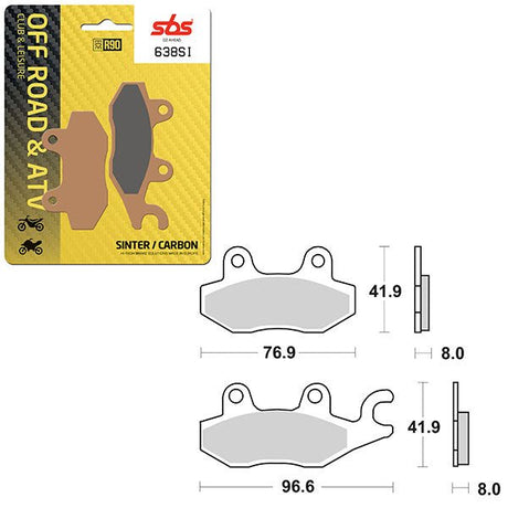 SBS ATV/UTV SINTER BRAKE PAD (6240638108) - DRIVEN Canada's Powersports 6240638108