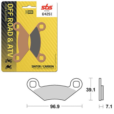 SBS ATV/UTV SINTER BRAKE PAD (6240642108) - DRIVEN Canada's Powersports 6240642108
