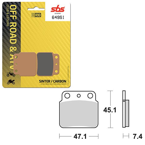 SBS ATV/UTV SINTER BRAKE PAD (6240649108) - DRIVEN Canada's Powersports 6240649108