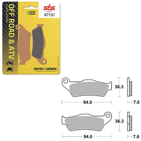 SBS ATV/UTV SINTER BRAKE PAD (6240671108) - DRIVEN Canada's Powersports 6240671108