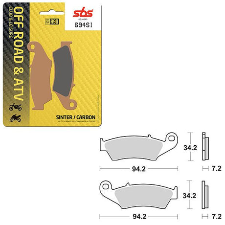 SBS ATV/UTV SINTER BRAKE PAD (6240694108) - DRIVEN Canada's Powersports 6240694108
