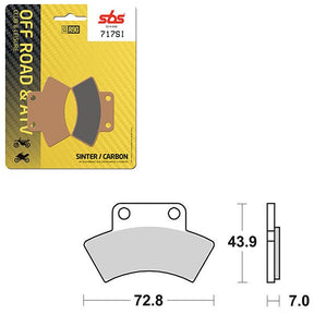 SBS ATV/UTV SINTER BRAKE PAD (6240717108) - DRIVEN Canada's Powersports 6240717108