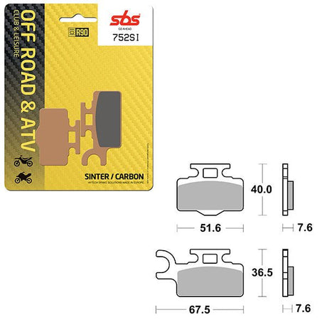 SBS ATV/UTV SINTER BRAKE PAD (6240752108) - DRIVEN Canada's Powersports 6240752108
