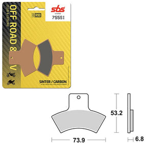 SBS ATV/UTV SINTER BRAKE PAD (6240755108) - DRIVEN Canada's Powersports 6240755108