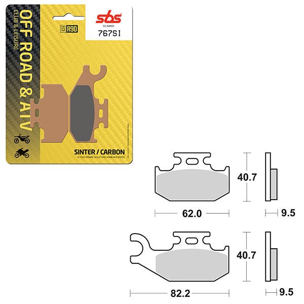 SBS ATV/UTV SINTER BRAKE PAD (6240767100) - DRIVEN Canada's Powersports 6240767100