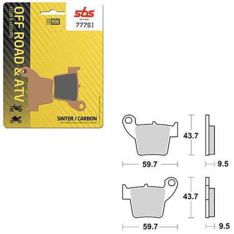 SBS ATV/UTV SINTER BRAKE PAD (6240777108) - DRIVEN Canada's Powersports 6240777108