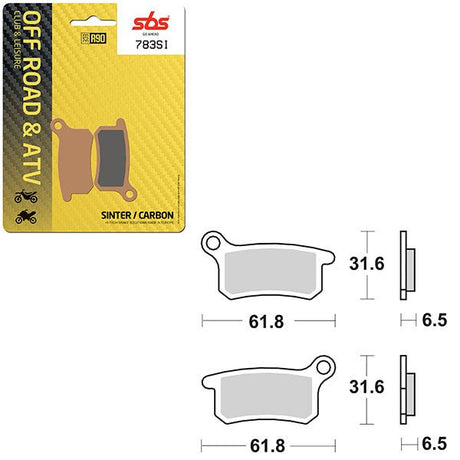 SBS ATV/UTV SINTER BRAKE PAD (6240783108) - DRIVEN Canada's Powersports 6240783108