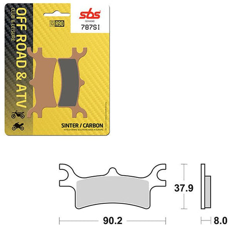 SBS ATV/UTV SINTER BRAKE PAD (6240787108) - DRIVEN Canada's Powersports 6240787108