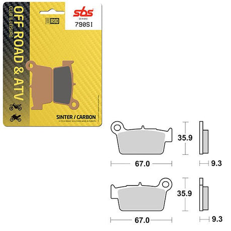 SBS ATV/UTV SINTER BRAKE PAD (6240790108) - DRIVEN Canada's Powersports 6240790108