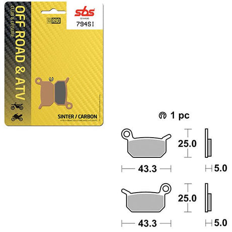 SBS ATV/UTV SINTER BRAKE PAD (6240794108) - DRIVEN Canada's Powersports 6240794108