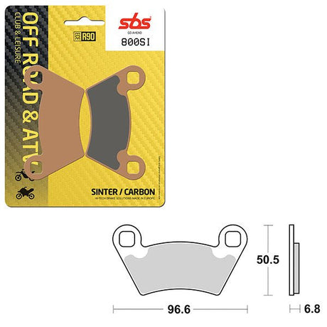 SBS ATV/UTV SINTER BRAKE PAD (6240800108) - DRIVEN Canada's Powersports 6240800108