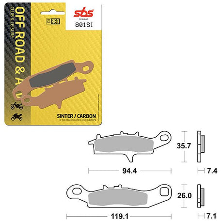SBS ATV/UTV SINTER BRAKE PAD (6240801108) - DRIVEN Canada's Powersports 6240801108