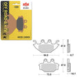 SBS ATV/UTV SINTER BRAKE PAD (6240810108) - DRIVEN Canada's Powersports 6240810108