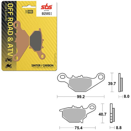 SBS ATV/UTV SINTER BRAKE PAD (6240820108) - DRIVEN Canada's Powersports 6240820108