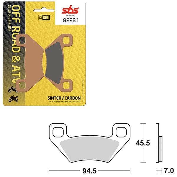 SBS ATV/UTV SINTER BRAKE PAD (6240822108) - DRIVEN Canada's Powersports 6240822108
