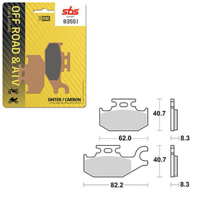 SBS ATV/UTV SINTER BRAKE PAD (6240835108) - DRIVEN Canada's Powersports 6240835108