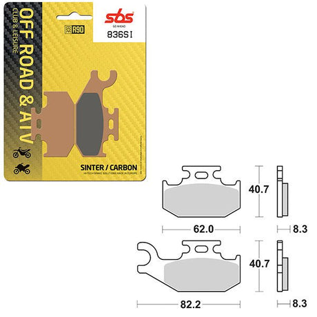 SBS ATV/UTV SINTER BRAKE PAD (6240836108) - DRIVEN Canada's Powersports 6240836108