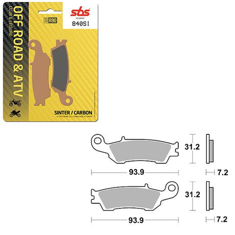 SBS ATV/UTV SINTER BRAKE PAD (6240840108) - DRIVEN Canada's Powersports 6240840108