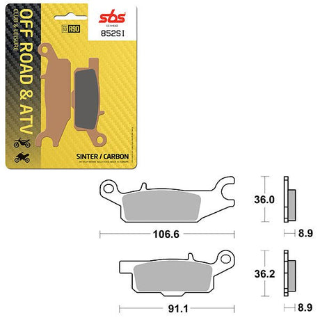 SBS ATV/UTV SINTER BRAKE PAD (6240852108) - DRIVEN Canada's Powersports 6240852108