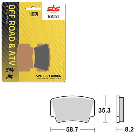 SBS ATV/UTV SINTER BRAKE PAD (6240867108) - DRIVEN Canada's Powersports 6240867108