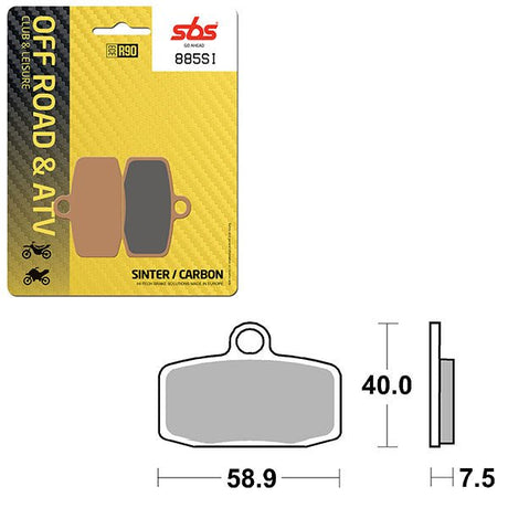 SBS ATV/UTV SINTER BRAKE PAD (6240885108) - DRIVEN Canada's Powersports 6240885108