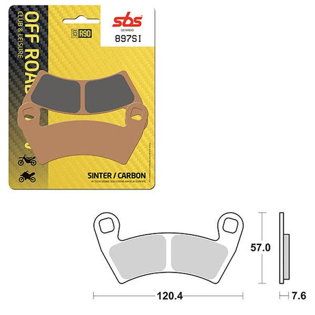 SBS ATV/UTV SINTER BRAKE PAD (6240897108) - DRIVEN Canada's Powersports 6240897108