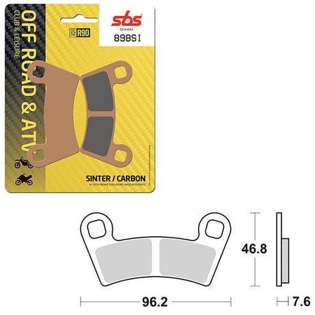 SBS ATV/UTV SINTER BRAKE PAD (6240898108) - DRIVEN Canada's Powersports 6240898108