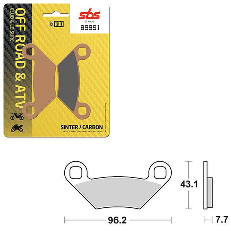SBS ATV/UTV SINTER BRAKE PAD (6240899108) - DRIVEN Canada's Powersports 6240899108