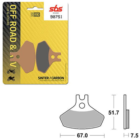 SBS ATV/UTV SINTER BRAKE PAD (6240907108) - DRIVEN Canada's Powersports 6240907108