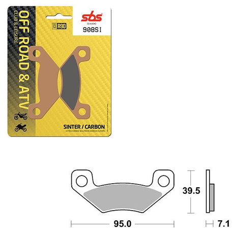 SBS ATV/UTV SINTER BRAKE PAD (6240908108) - DRIVEN Canada's Powersports 6240908108