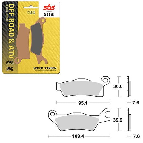 SBS ATV/UTV SINTER BRAKE PAD (6240911108) - DRIVEN Canada's Powersports 6240911108